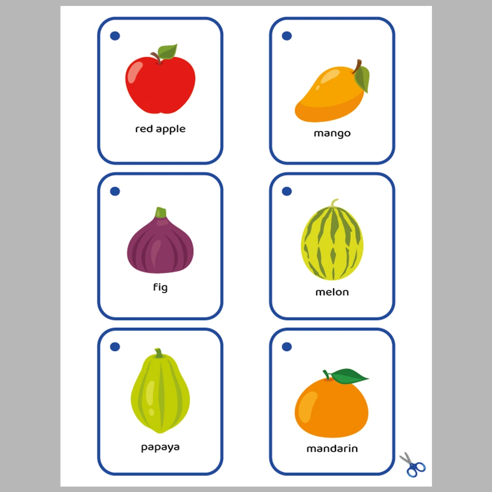 Learning Fruits 36 Flashcards