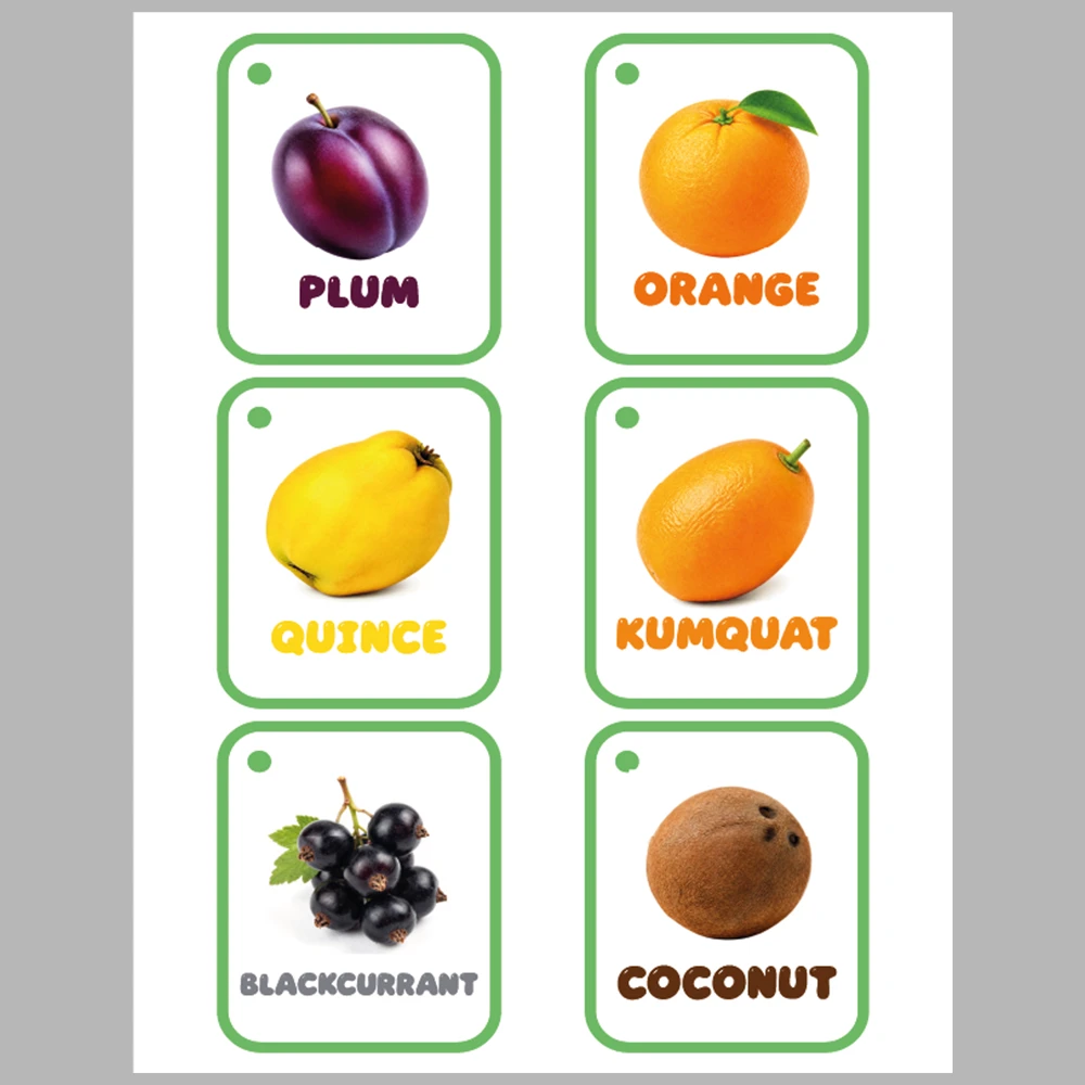 Learning Fruits 48 Flashcards