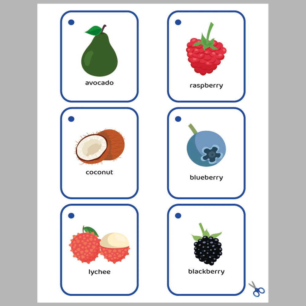 Learning Fruits 36 Flashcards
