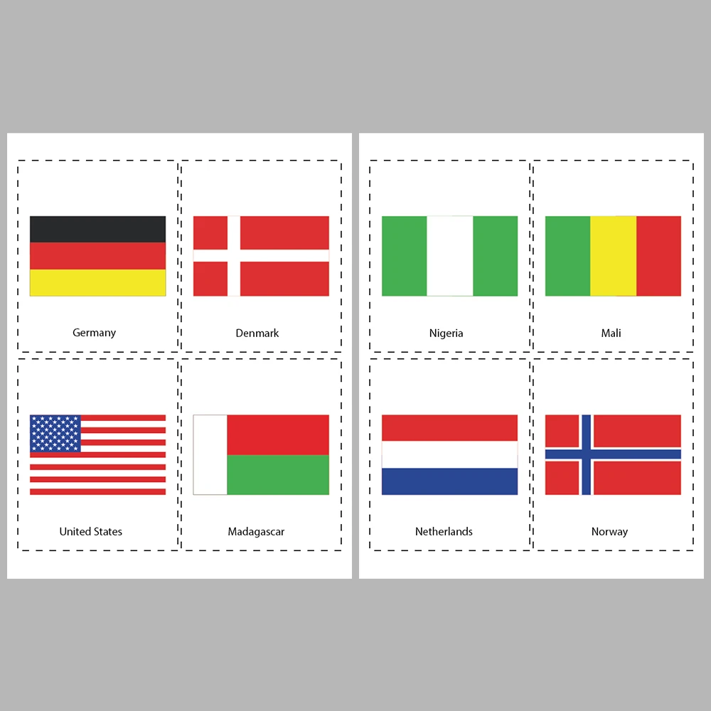 Learning Flags Flags of 72 Countries