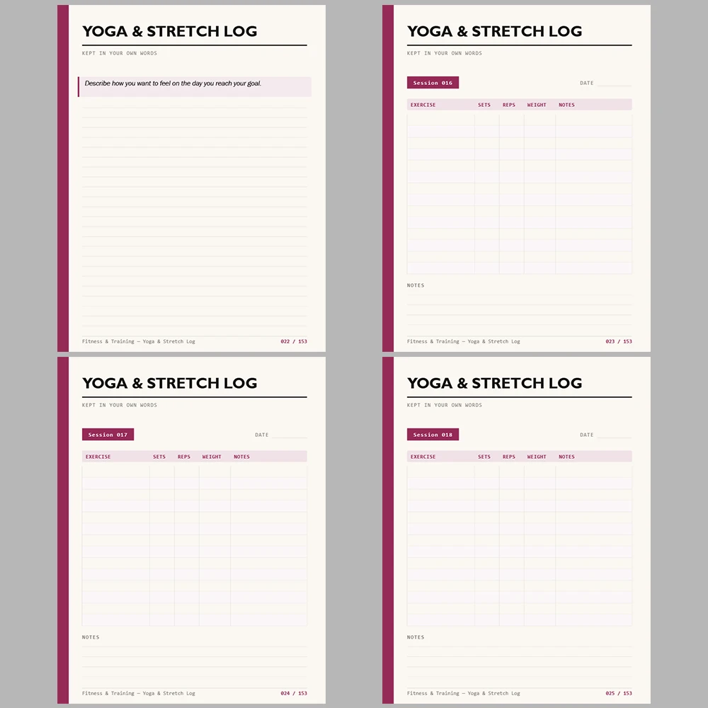 Fitness & Training Weight Loss Journal 153 Pages