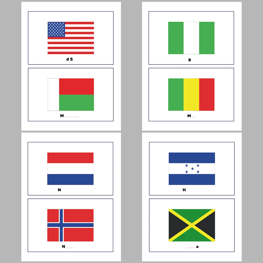 I Know the Names of Country Flags by Looking at Their Colors