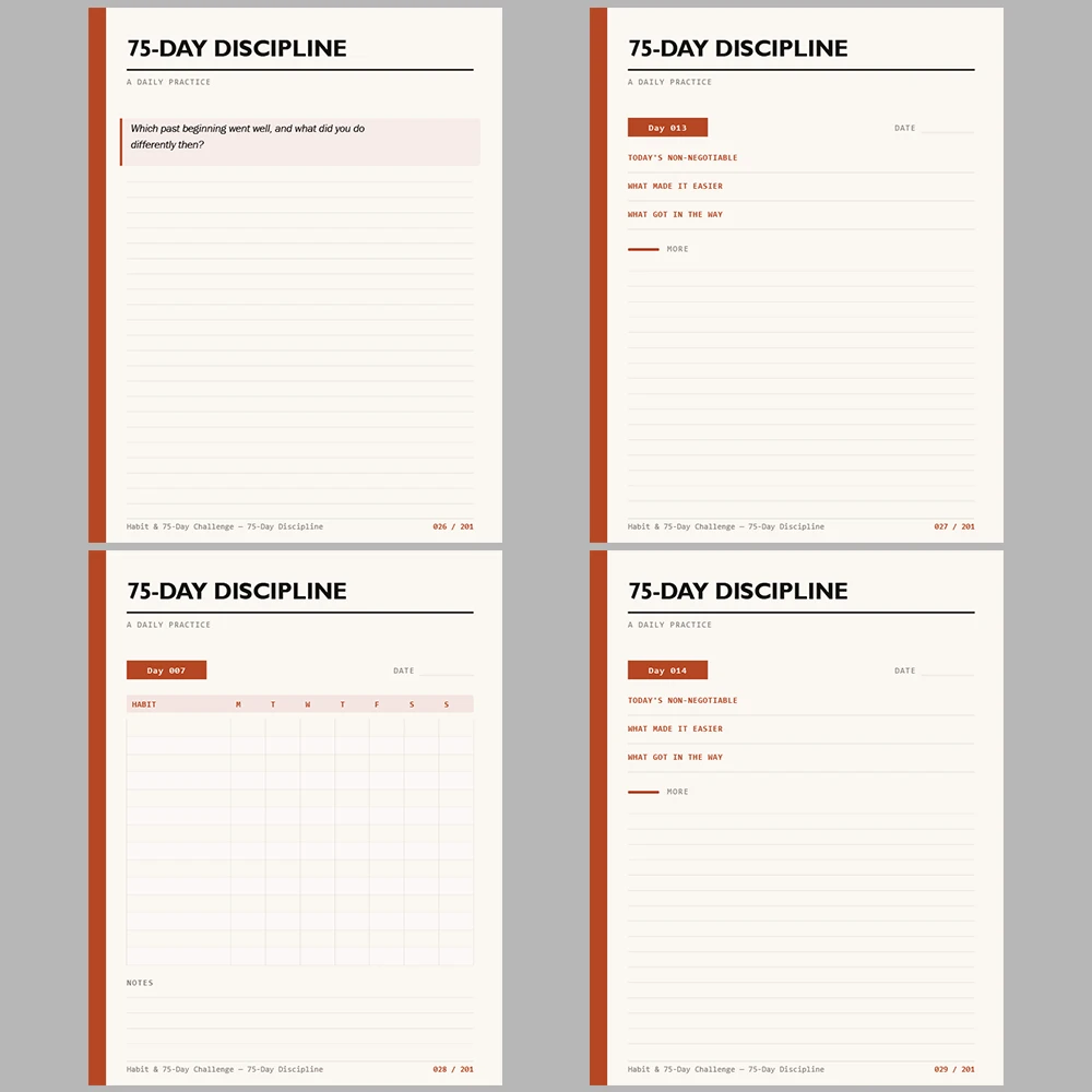 Habit & 75 Day Challenge