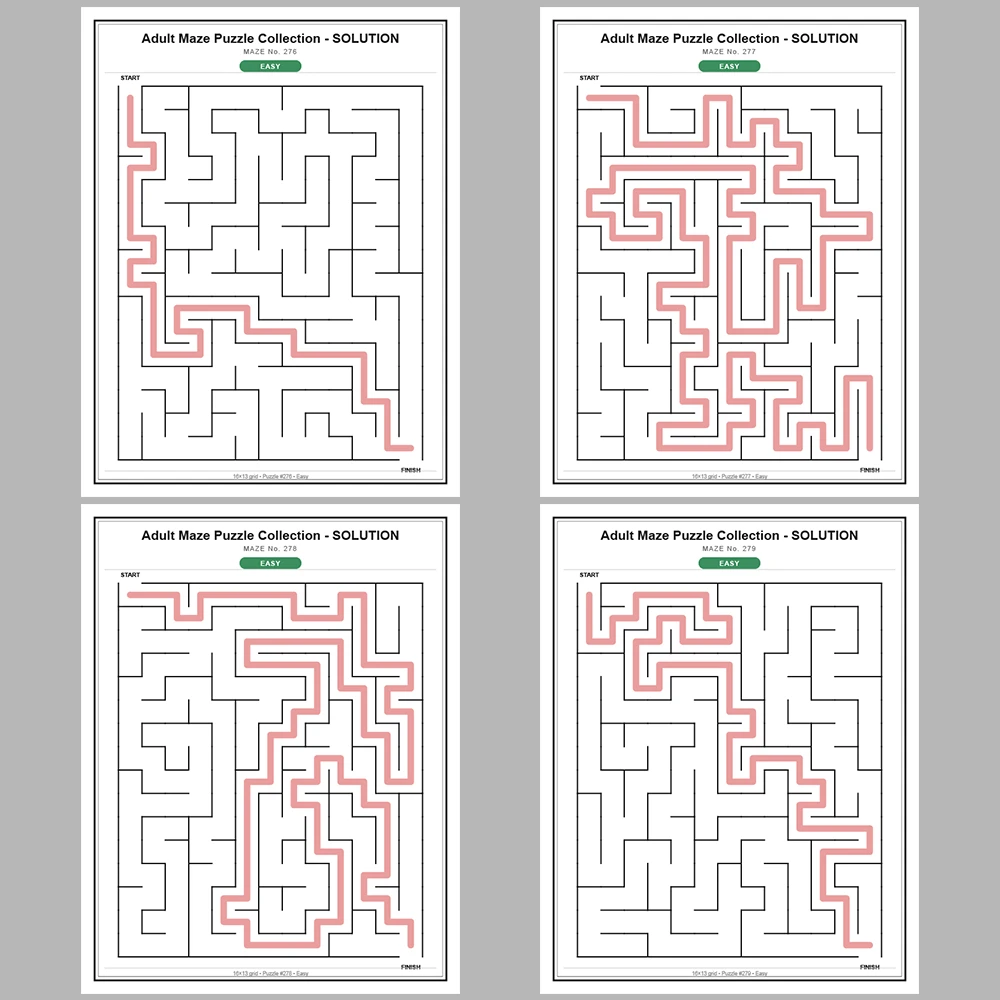 Maze Puzzle Easy 250 Pages of Puzzles – Vol. 2