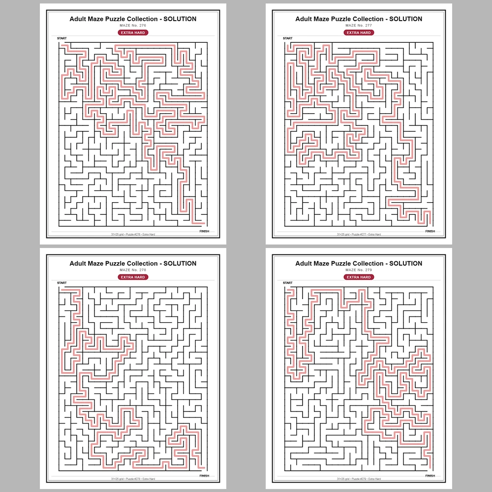 Maze Puzzle Extra Hard 250 Pages of Puzzles – Vol. 2
