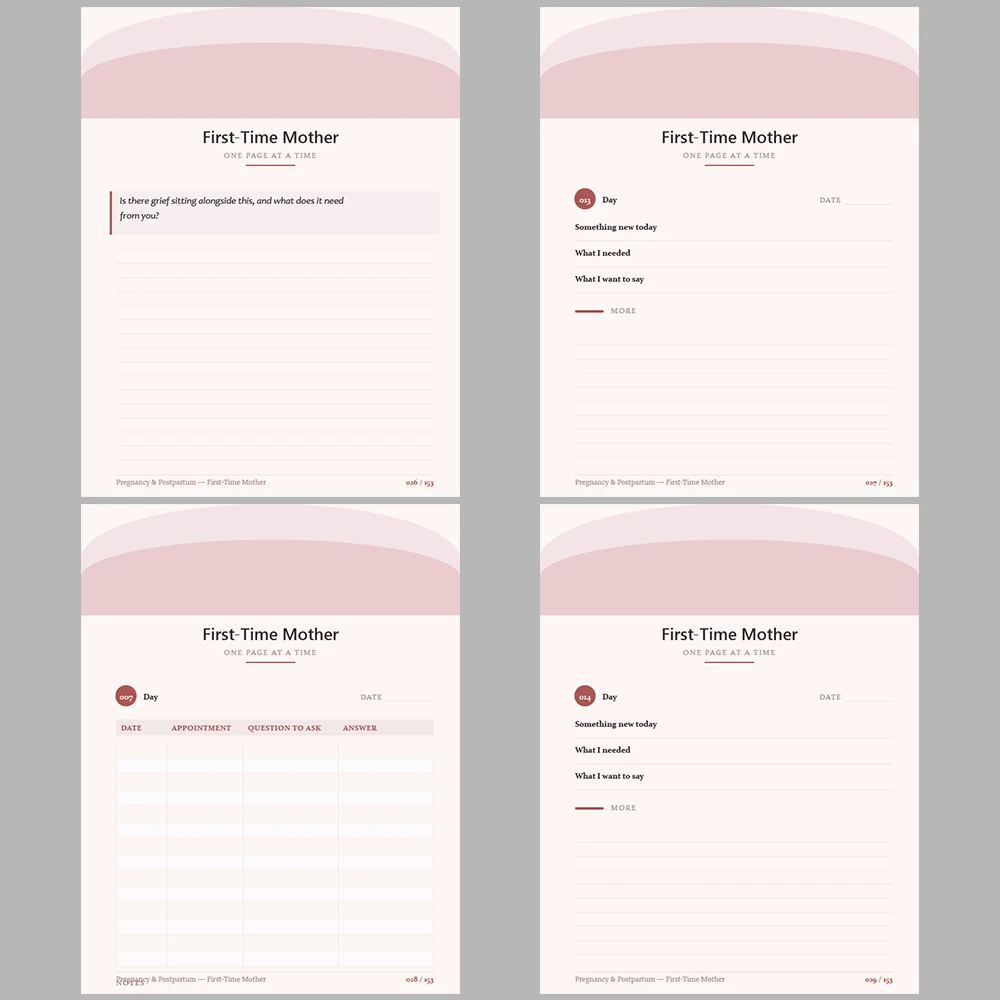 Pregnancy & Postpartum First Time Mother