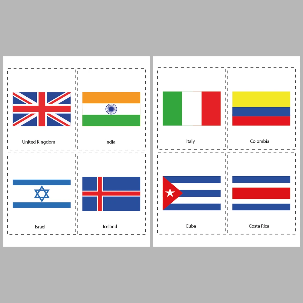 Learning Flags Flags of 72 Countries