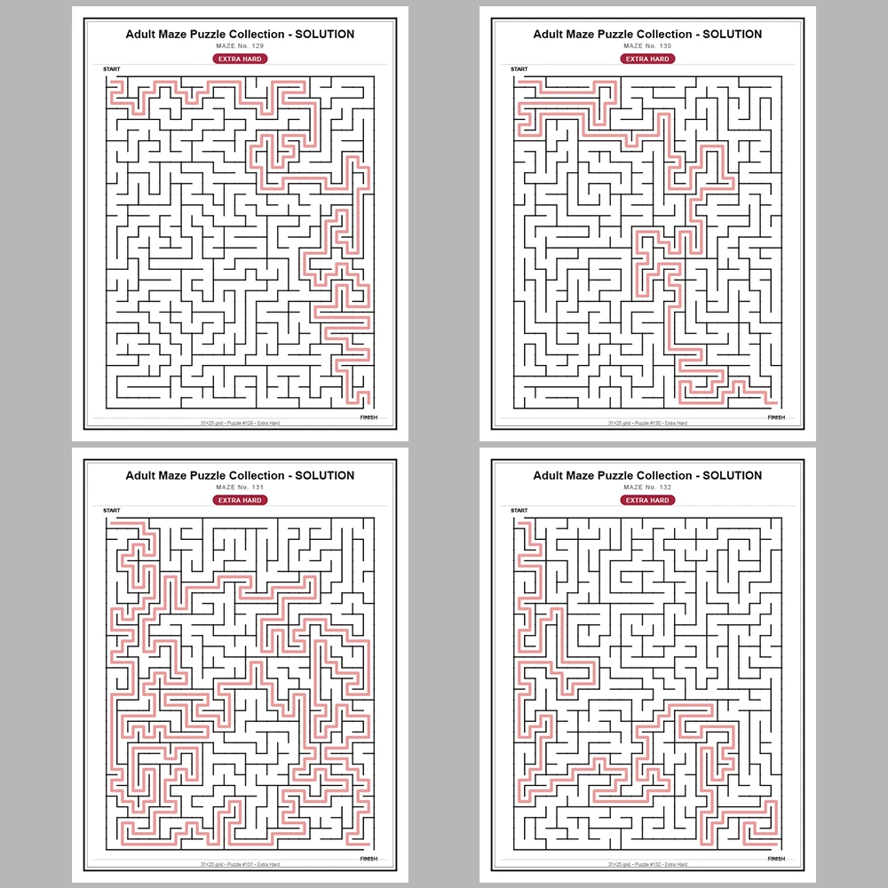 Maze Puzzle Extra Hard 50 Pages of Puzzles – Vol. 3