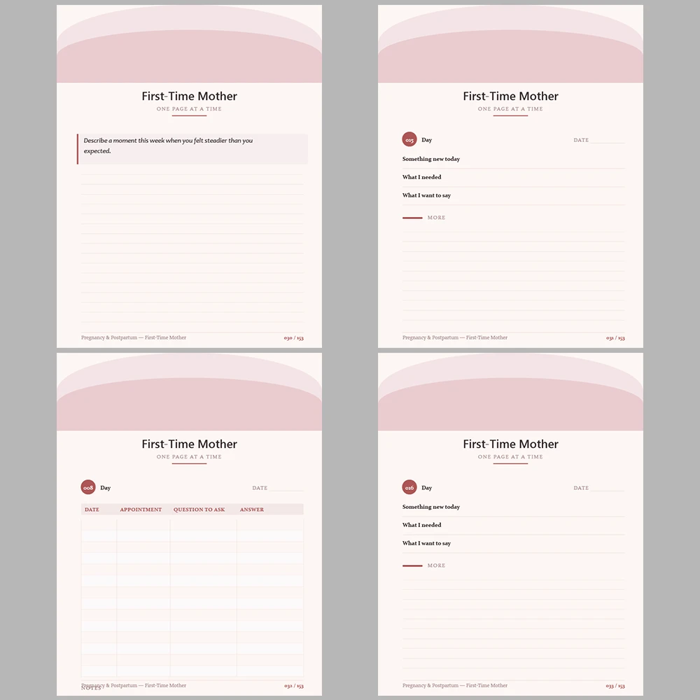 Pregnancy & Postpartum First Time Mother