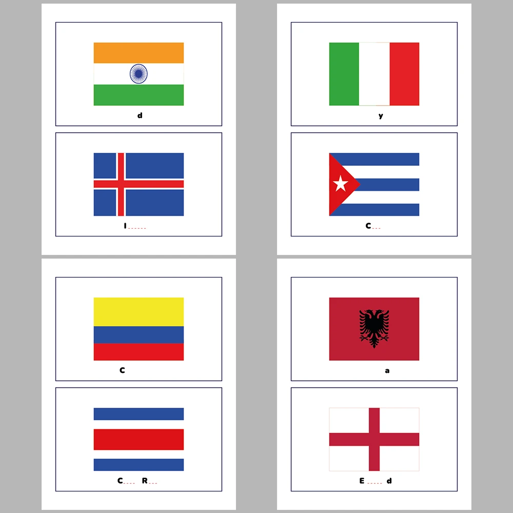 I Know the Names of Country Flags by Looking at Their Colors