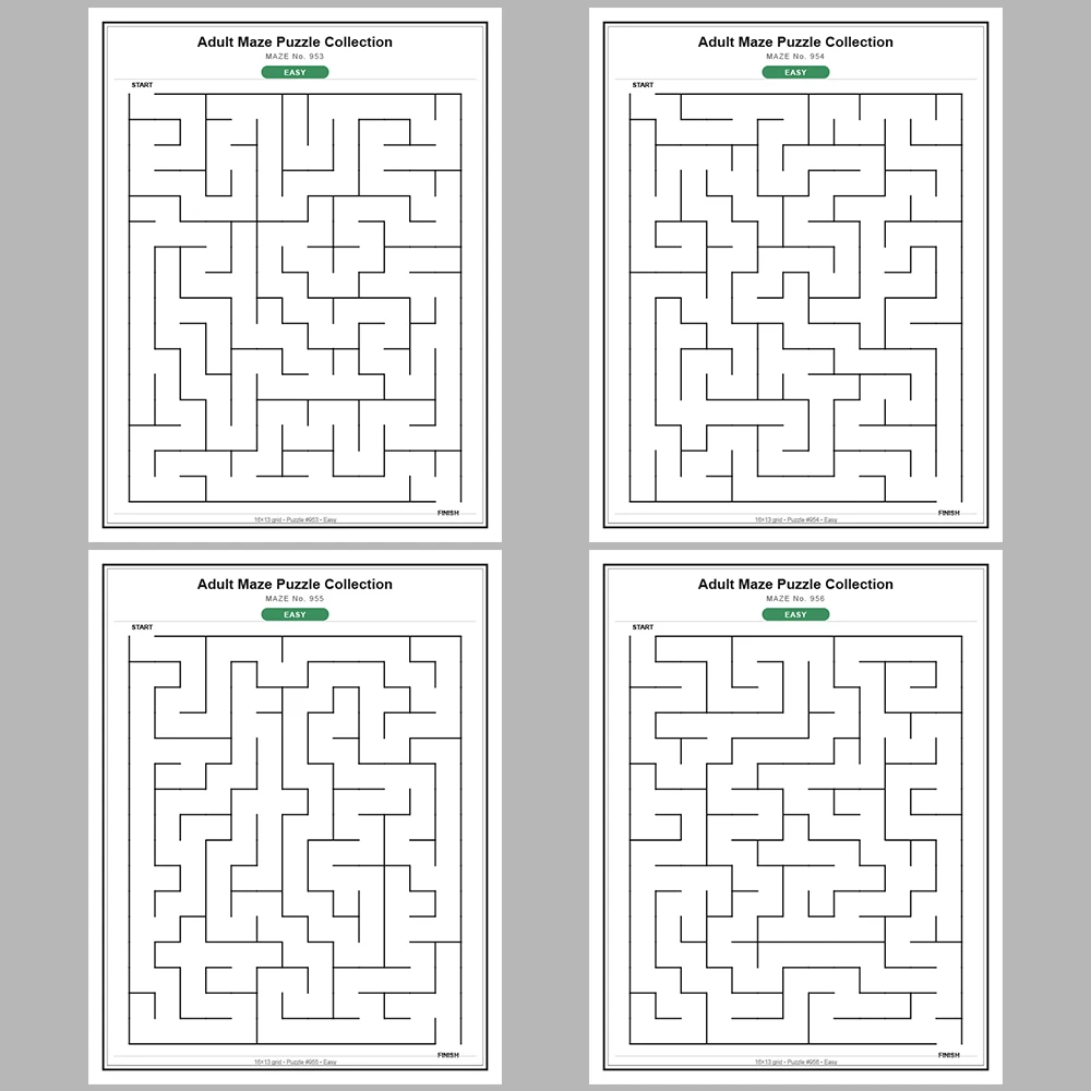 Maze Puzzle Easy 50 Pages of Puzzles – Vol. 20