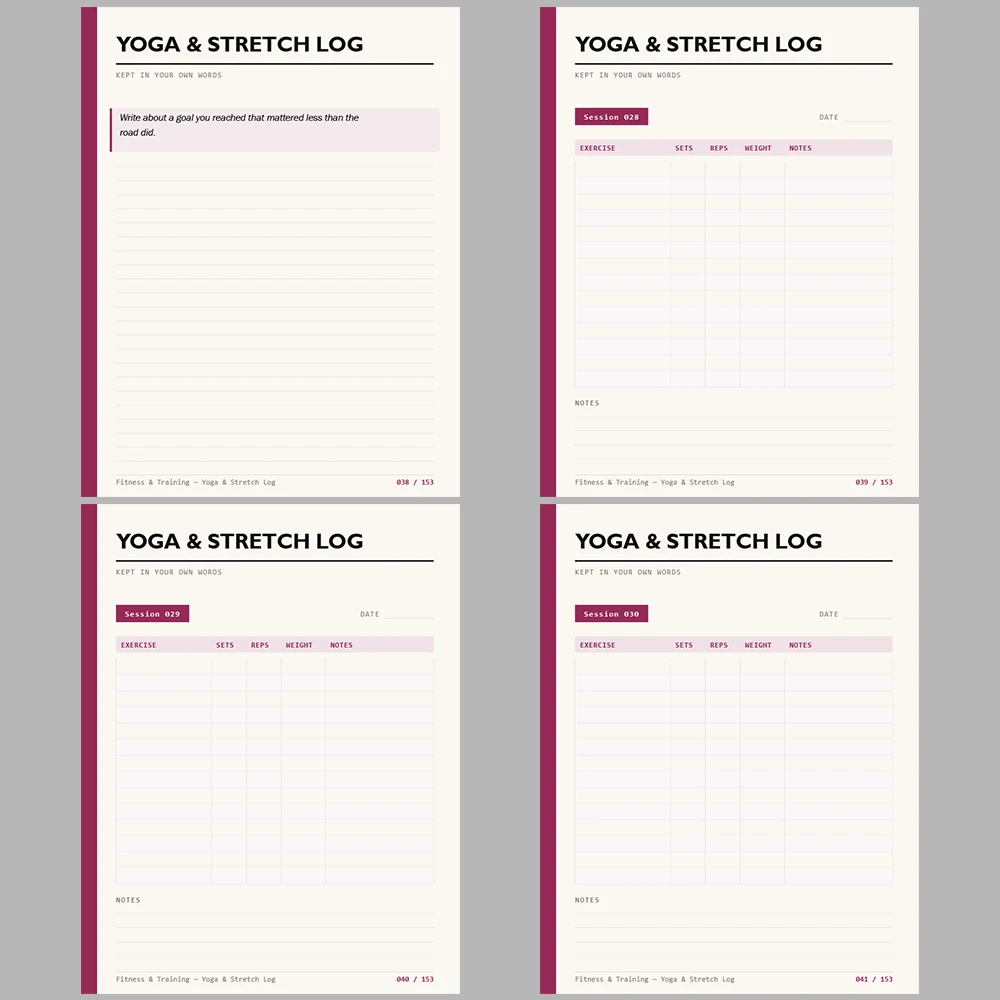 Fitness & Training Weight Loss Journal 153 Pages