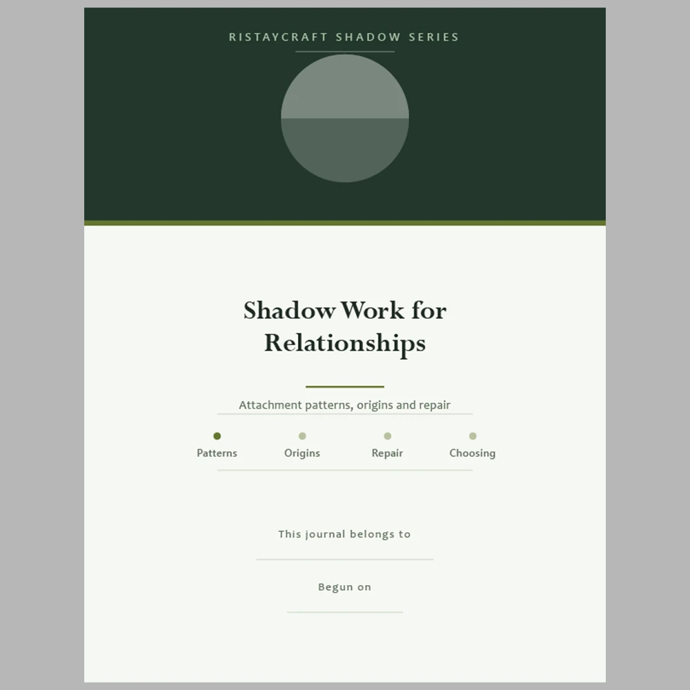 Shadow Work for Relationships: Attachment Patterns, Origins and Repair