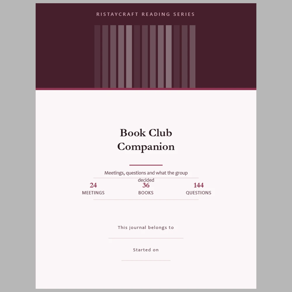 Book Club Companion: Meetings, Questions and What the Group Decided