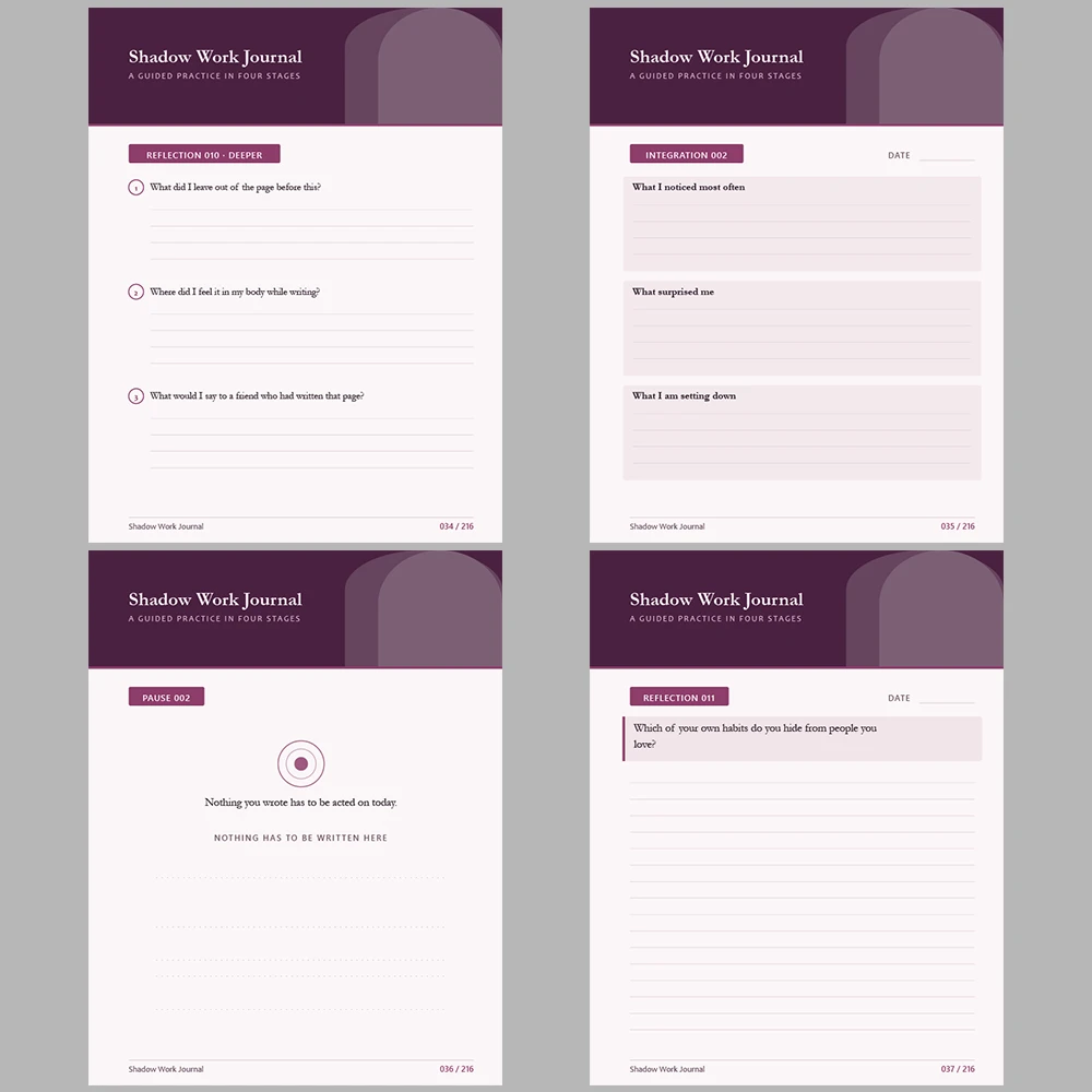 Shadow Work Journal: A Guided Practice in Four Stages