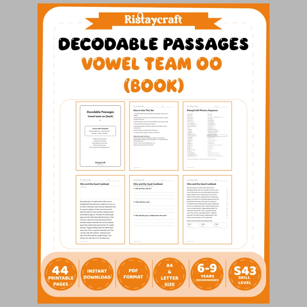 Decodable Readers Complete Set: All 51 Packs | 51 Phonics Packs, 484 Stories | Printable PDF