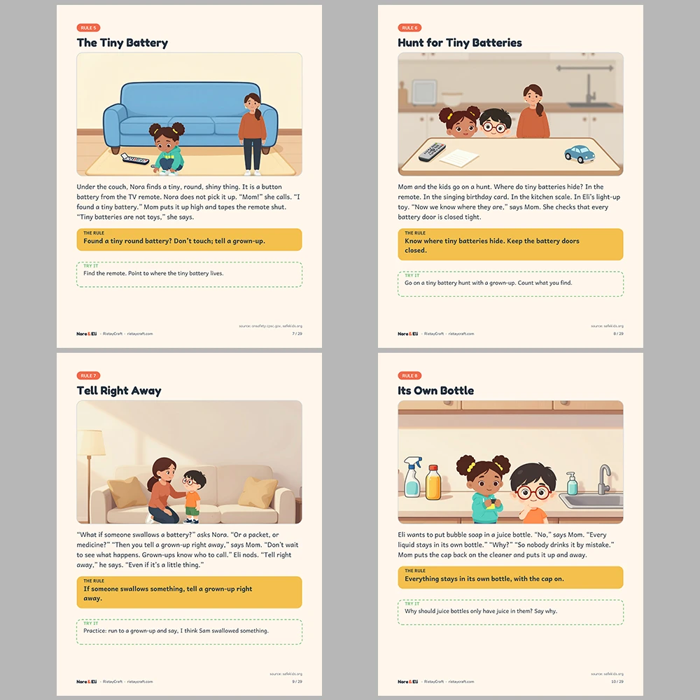5 Kids Safety Printable Books Bundle | Ready for Anything Pack Ages 5–8 | Stories Activities | Instant Download