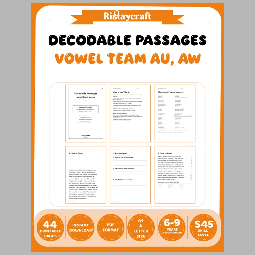 Decodable Readers Complete Set: All 51 Packs | 51 Phonics Packs, 484 Stories | Printable PDF