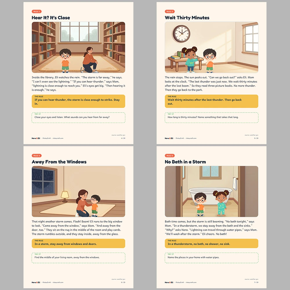 5 Kids Safety Printable Books Bundle | Ready for Anything Pack Ages 5–8 | Stories Activities | Instant Download