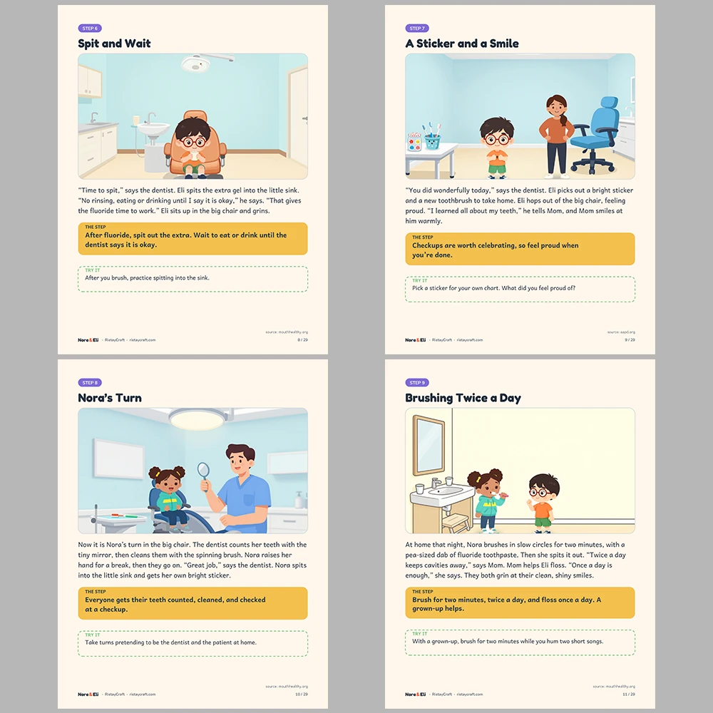 5 Social Narrative Books Bundle for Kids | Visits and Routines Pack Ages 4–8 | Printable Big Moment Stories Activities