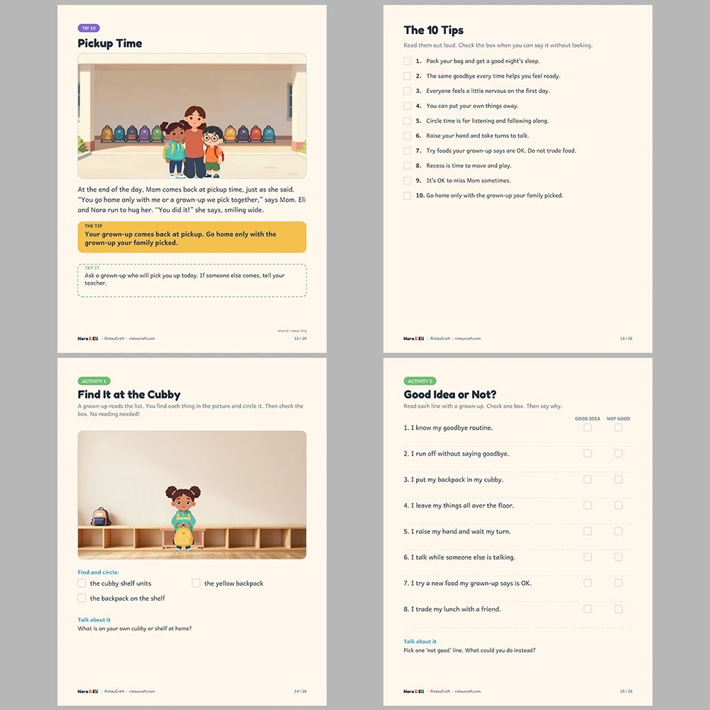 5 Social Narrative Books Bundle for Kids | Changes and Feelings Pack Ages 4–8 | Printable Big Moment Stories Activities