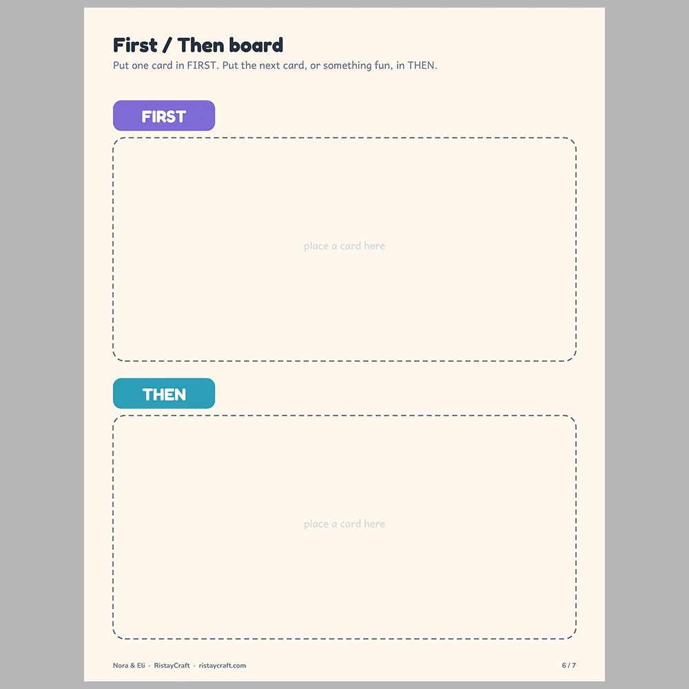 Bedtime Routine Picture Step Cards | Printable Visual Sequence Cards for Kids Ages 4–8 | Social Narrative Companion