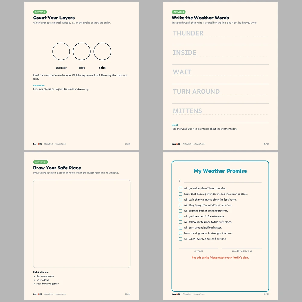 5 Kids Safety Printable Books Bundle | Ready for Anything Pack Ages 5–8 | Stories Activities | Instant Download