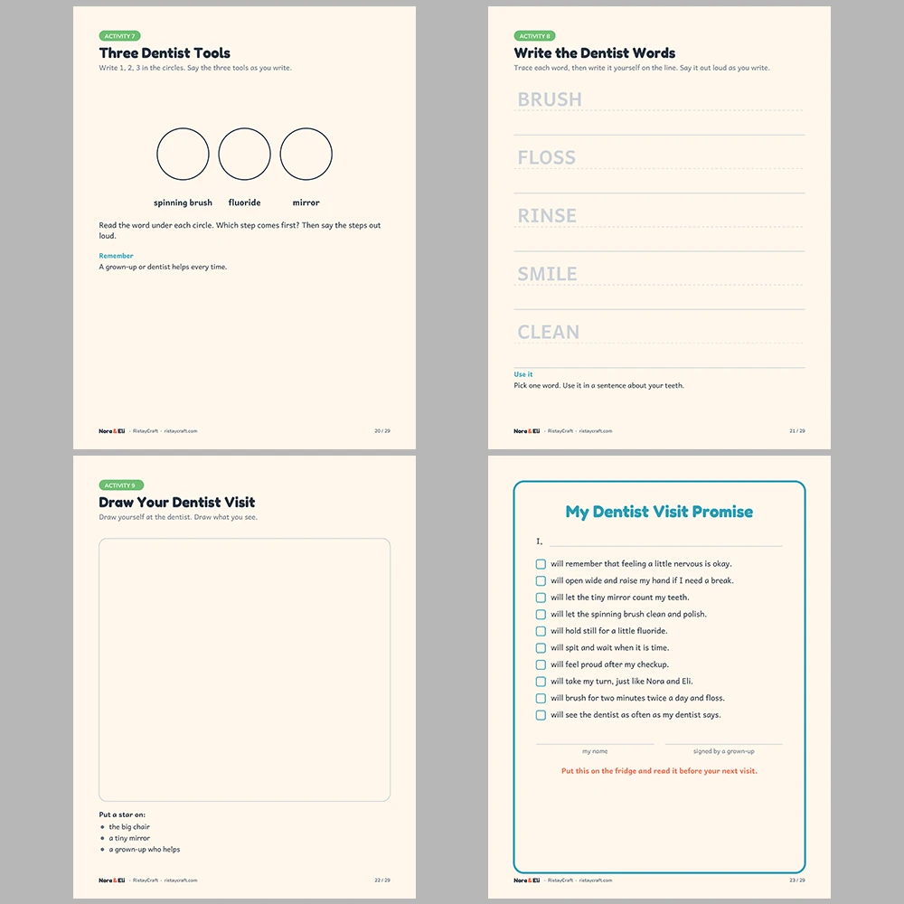 5 Social Narrative Books Bundle for Kids | Visits and Routines Pack Ages 4–8 | Printable Big Moment Stories Activities