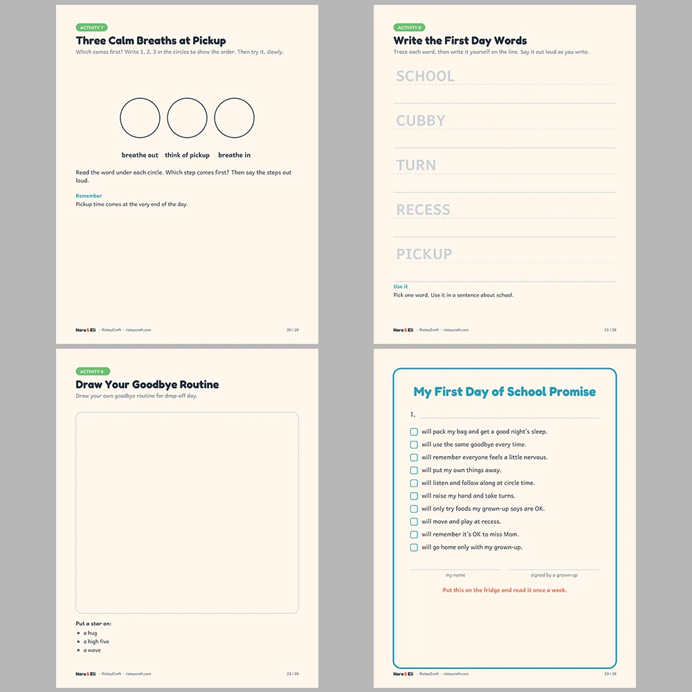 5 Social Narrative Books Bundle for Kids | Changes and Feelings Pack Ages 4–8 | Printable Big Moment Stories Activities