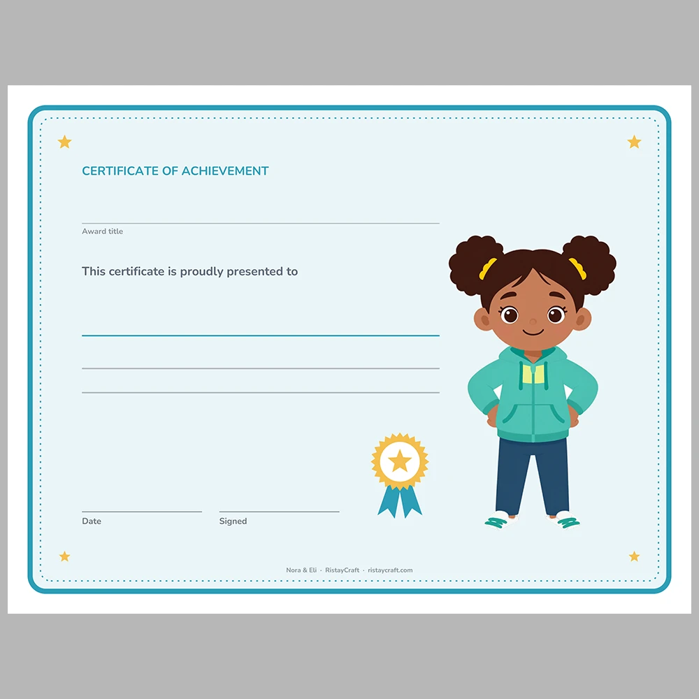 Kids Award Certificates Printable | 22 Student Certificates, Fillable Name | Classroom Rewards & Behavior Awards | Nora & Eli PDF