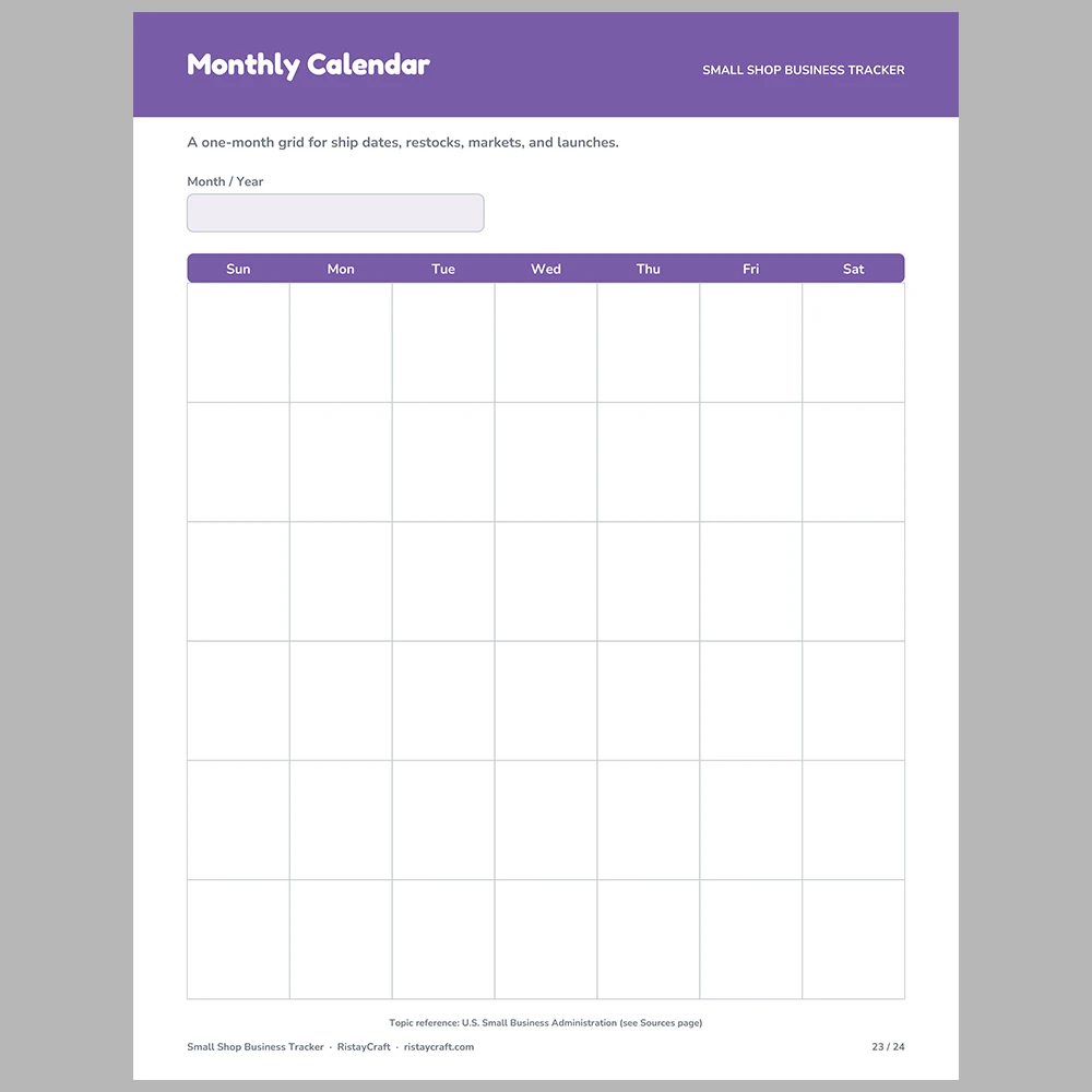 Small Shop Business Tracker Printable | Online Seller Planner | Sales, Orders, Expense, Inventory Log | Handmade Business Binder PDF