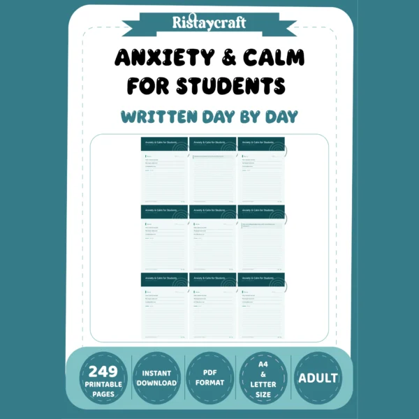 Anxiety & Calm for Students Written Day by Day