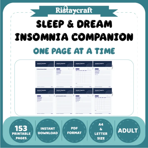 Sleep & Dream Insomnia Companion: One Page at a Time