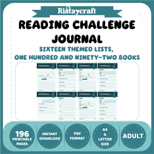 Reading Challenge Journal: Sixteen Themed Lists, 192 Books